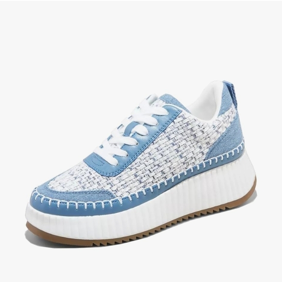 Universal Thread Natural Woven Lace Up Platform Sneakers - Picture 1 of 5